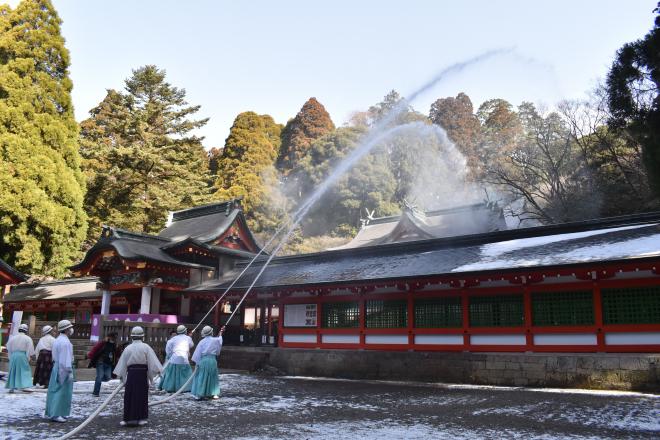 霧島神宮防火訓練の様子（令和5年度）