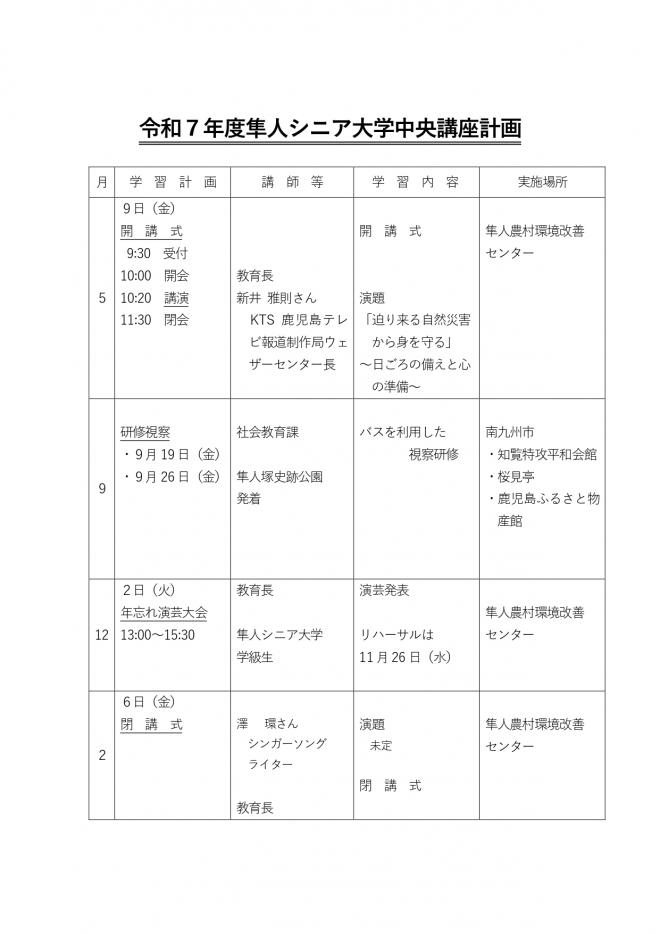 令和7年度計画
