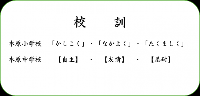 校訓_木原小学校