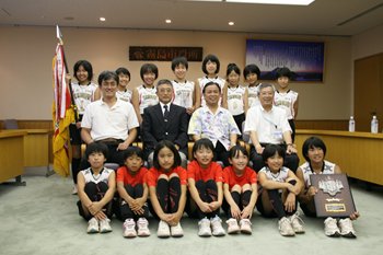 上小川バレースポーツ少年団の皆さん