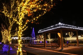 大隅横川駅イルミネーション点灯式2