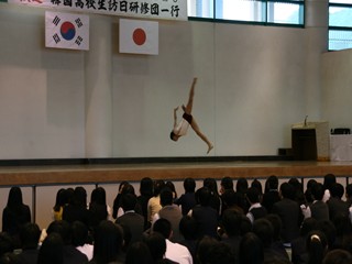 鹿児島第一高校が韓国高校生と交流