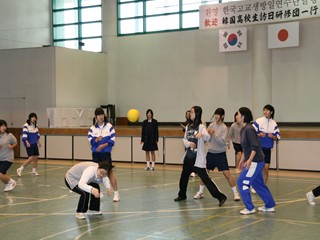 鹿児島第一高校が韓国高校生と交流2