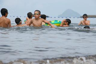 国分海水浴の海開き2