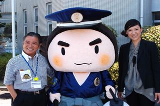 警察署のマスコットキャラクターの着ぐるみ完成お披露目式2