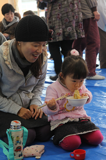 福島地区子育てサロンと有下地区子育てサロンの合同餅つき大会2