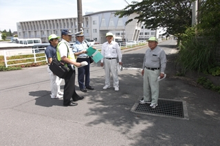 点検の模様