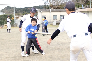 バッティングに挑戦