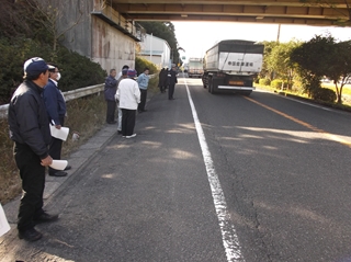 現場の視察状況