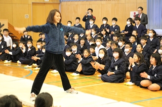 田中理恵さんの実演の様子