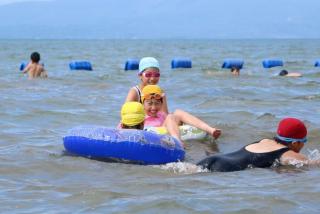 国分キャンプ海水浴場海開き5