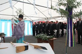 国分庁舎増築工事安全祈願祭の画像