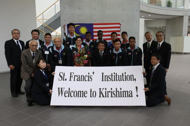 セントフランシス学院訪問団表敬訪問