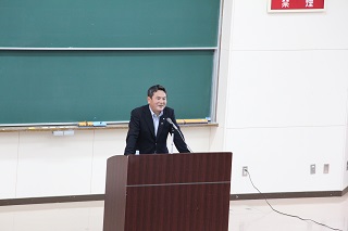 鹿児島国際大学での講演1