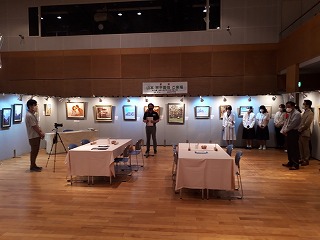 「現代国際巨匠絵画展」レセプション