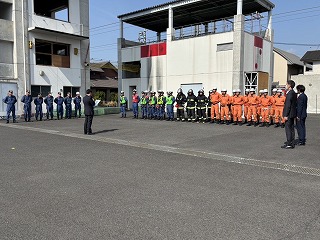 県消防救助技術指導会への派遣選手選考会写真