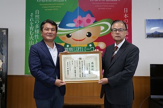 ソフトウェア開発技術社長との写真