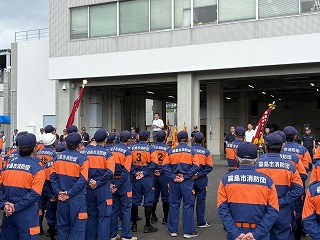 市長があいさつする様子