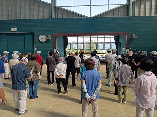 市長があいさつする様子