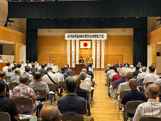 市長があいさつする様子