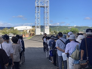 市長があいさつする様子
