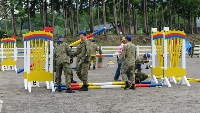 馬術競技リハーサル大会自衛隊1