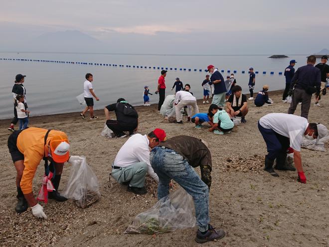 錦江湾クリーンアップ作戦国分下井海岸2