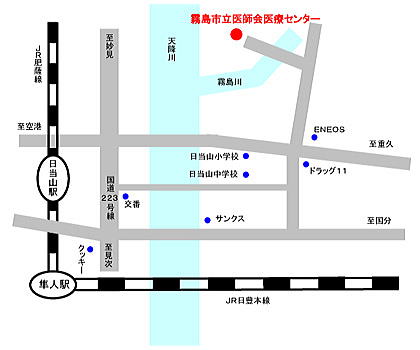 医師会医療センターの地図