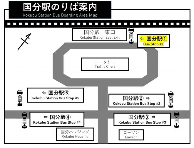国分駅バス乗り場（妙見）