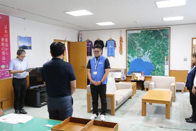 壮行会の様子