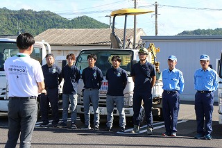 出発式の様子