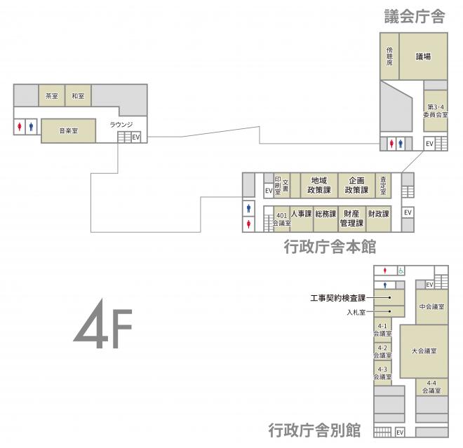 4階のフロアマップ