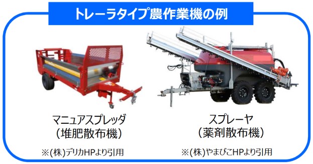 農業作業用トレーラ